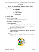 Tài liệu Giáo trình Quản trị mạng Windows Server 2003 - Phần 1 docx