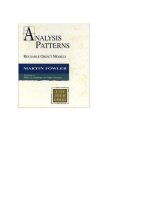 Tài liệu Analysis Patterns: Reusable Object Models pptx