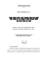Thực hiện pháp luật trong lĩnh vực người việt nam đi lao động ở nước ngoài trên địa bàn tỉnh hà tĩnh 