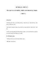 Tài liệu KĨ THUẬT - ÔN TẬP VÀ CẮT KHÂU, THÊU SẢN PHẨM TỰ CHỌN docx