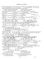 Tài liệu Trắc nghiệm về sự điện ly docx