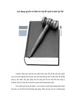 Tài liệu Lợi dụng quyền sở hữu trí tuệ để cạnh tranh tại Mỹ pptx