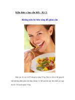 Tài liệu Kiến thức y học cần biết – Kỳ 2 pptx