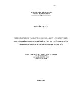 Một số giải pháp tăng cường hiệu quả quản lí và thực hiện chương trình đào tạo nghề thích ứng thị trường lao động ở trường cao đẳng nghề công nghiệp thanh hoá 