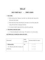 Tài liệu Thể dục lớp 1 - Tiết :23 - BÀI THỂ DỤC - 5 ĐỘNG TÁC VƯƠN THỞ pptx