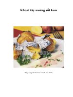 Tài liệu Khoai tây nướng sốt kem ppt