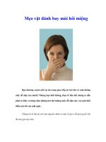 Tài liệu Mẹo vặt đánh bay mùi hôi miệng pdf