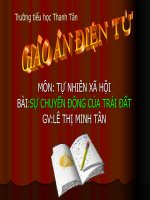 Gián án BÀI 60_SỰ CHUYỂN ĐỘNG CỦA TRÁI ĐẤT