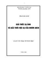 Giải thức xạ ảnh và giải thức nội xạ của nhóm aben 