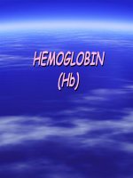 Tài liệu HEMOGLOBIN (Hb) pptx