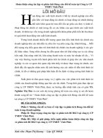 Hoàn thiện công tác lập và phân tích bảng cân đối kế toán tại công ty CP TMDV vĩnh phát 