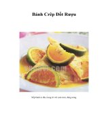 Tài liệu Bánh Crêp Đốt Rượu ppt