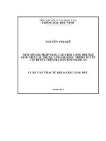 Một số giải pháp nâng cao chất lượng đội ngũ giáo viên các trung tâm giáo dục thường xuyên caaos huyện trên địa bàn tỉnh nghệ an luận văn thạc sĩ khoa học giáo dục 