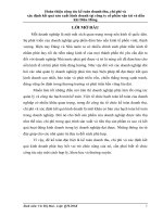 Hoàn thiện công tác kế toán doanh thu, chi phí và xác định kết quả sản xuất kinh doanh tại công ty cổ phần vận tải và dầu khí diên hồng 