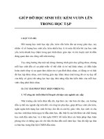 Tài liệu GIÚP ĐỠ HỌC SINH YẾU KÉM VƯƠN LÊN TRONG HỌC TẬP doc