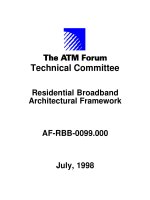 Tài liệu Residential Broadband Architectural Framework pdf