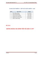 KHỦNG HOẢNG tài CHÍNH TIỀN tệ CHÂU á 1997 