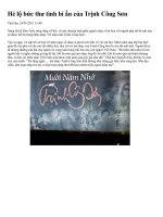 Bài giảng HÉ LỘ THƯ TÌNH BÍ ẨN TCS