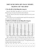 Tài liệu Thiết kế hệ thống đèn trang trí hiển thị dòng chữ “Hòa Bình” pptx