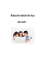 Tài liệu Khuyến khích bé học cái mới pdf