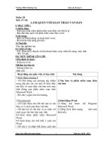 Tài liệu Giao an tin 6 HK2 chuan KTKN (10-11)