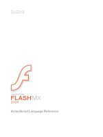 Tài liệu Flash: ActionScript Language Reference- P1 pptx
