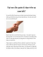 Tài liệu Tại sao cần quản lý dựa trên sự cam kết? ppt