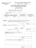 Tài liệu Đề thi giải tóan trên máy  tính