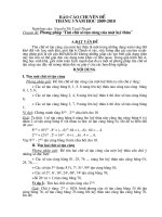 Gián án Báo cáo chuyên đề toán 6