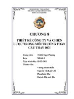 Thiết kế công ty và chiến lược trong môi trường toàn cầu thay đổi 