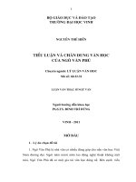 Tiểu luận và chân dung văn học của ngô văn phú luận văn thạc sỹ ngữ văn 