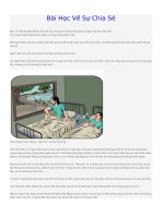 Bài Học Về Sự Chia Sẻ