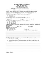 Tài liệu kiểm tra định kỳ cuối kỳ 1 lớp 5A