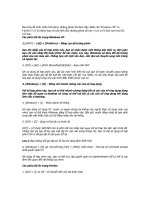 Tài liệu Bạn liệu đã chắc chắn biết được những phím tắt dưới đây dành cho Windows XP và Firefox doc