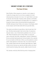 Tài liệu LUYỆN ĐỌC TIẾNG ANH QUA TÁC PHẨM VĂN HỌC-SHORT STORY BY O’HENRY -The Rose Of Dixie ppt