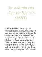 Tài liệu Sự sinh sản của thực vật bậc cao (SSHT) pptx