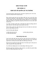 Tài liệu Kinh tế học vi mô bài giảng 12 docx