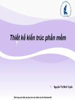 thiết kế kiến trúc phần mềm
