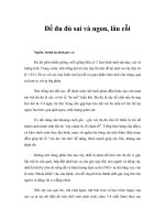 Tài liệu Để đu đủ sai và ngon, lâu cỗi docx