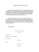 Tài liệu ĐỒNG HỒ SỐ ĐƠN GIẢN docx