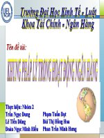 Slide KHUNG PHÁP lý TRONG HOẠT ĐỘNG NGÂN HÀNG 