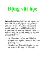 Tài liệu Động vật học doc