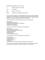 Tài liệu INTERNAL ANNOUNCEMENT OF JOB TO GROUP docx