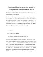 Tài liệu Thực trạng thị trường quyền chọn ngoại tệ và chứng khoán ở Việt Nam hiện nay (Bài 3) pptx