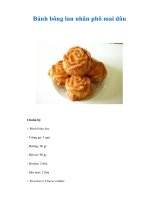 Tài liệu Bánh bông lan nhân phô mai dâu docx