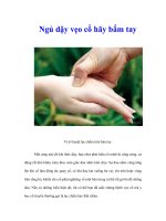 Tài liệu Ngủ dậy vẹo cổ hãy bấm tay pdf