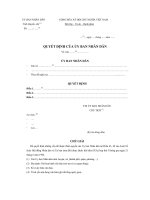 Tài liệu Quyết định của ủy ban nhân dân ppt
