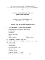 Tài liệu BIỂU MẪU 