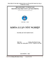 Hoàn thiện tổ chức lập và phân tích báo cáo kết quả kinh doanh tại công ty TNHH sơn cường sinh 