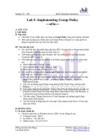 Tài liệu Implementing Group Policy docx